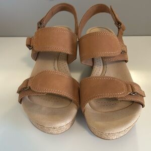 Clarks wedged sandal size 11M